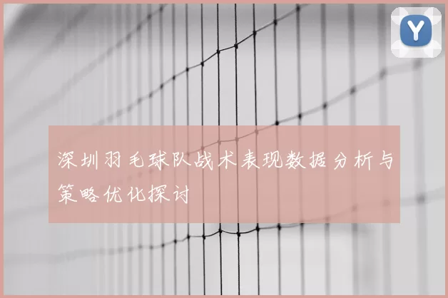 深圳羽毛球队战术表现数据分析与策略优化探讨